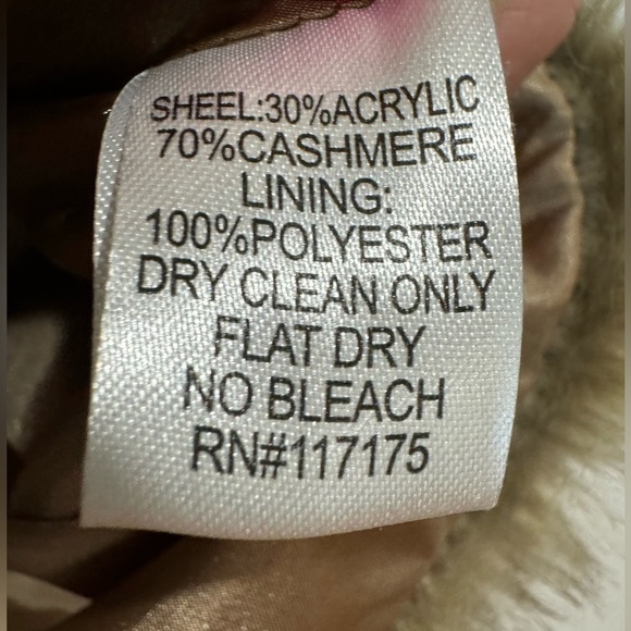 Fenn Wright Manson Vest Faux Fur Collared Cashmere Blend Brown Black Size Medium - Picture 3 of 8